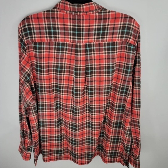 𝅺CABELA'S Plaid Flannel Men's Long Sleeve Shirt Size 2XL NWOT - Picture 2 of 4